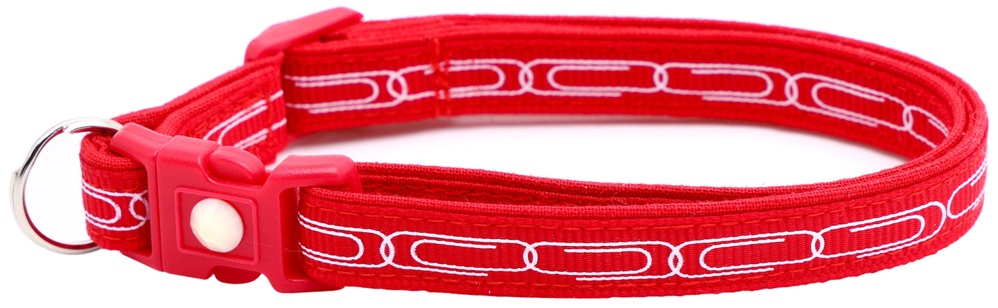 Paper Clip Chain Cat Collar-3