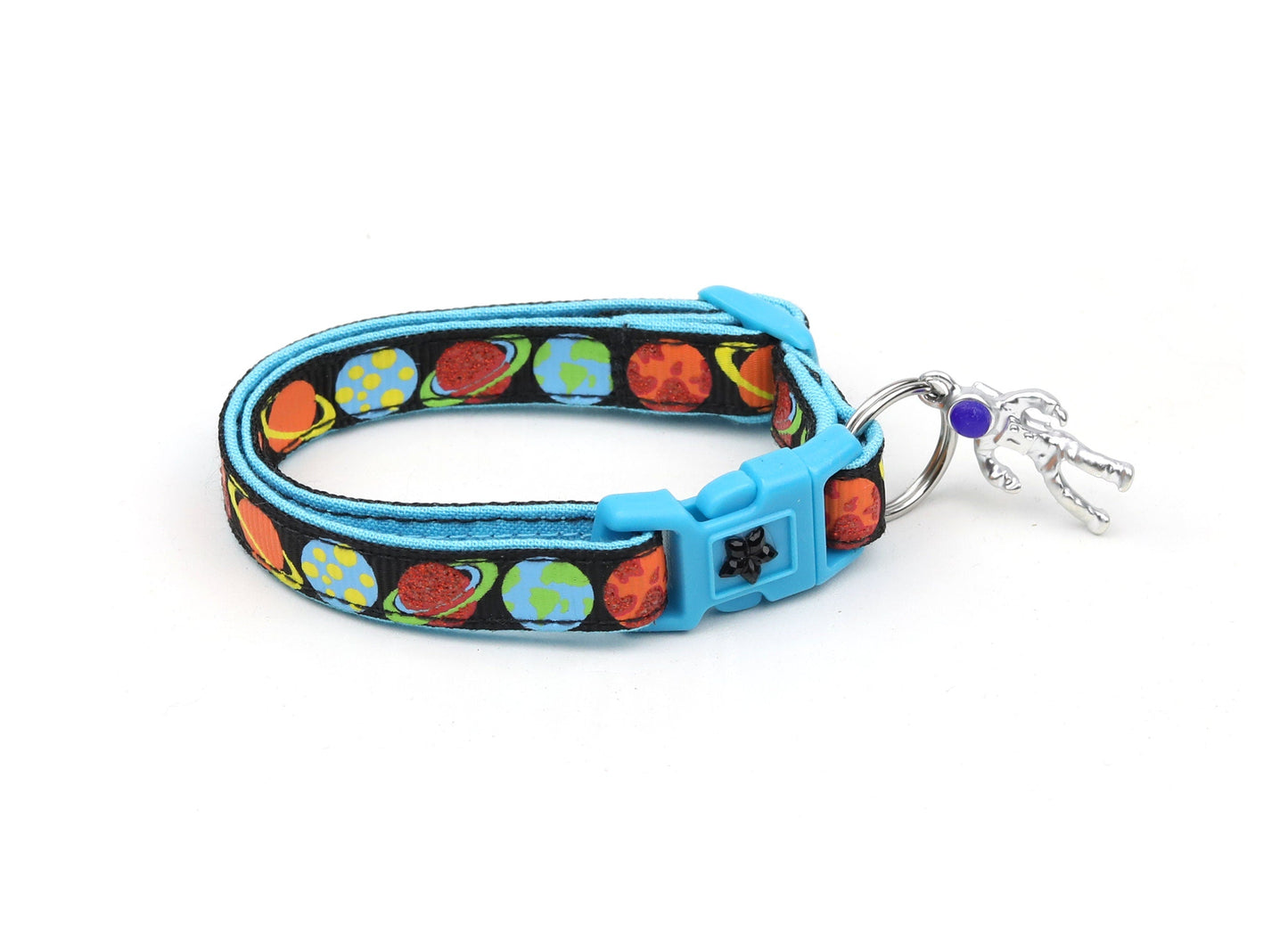 Planets on Black Cat Collar-1