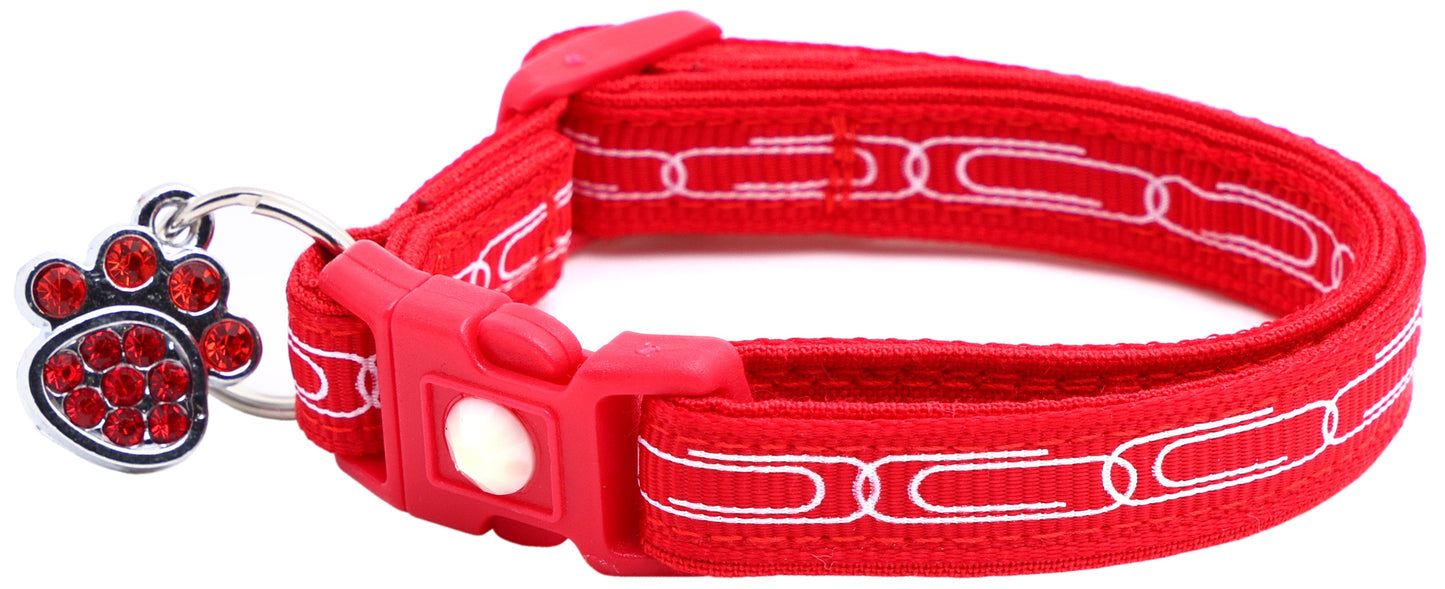 Paper Clip Chain Cat Collar-6
