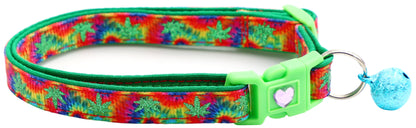 Marijuana Leaves Breakaway Cat Collar-16