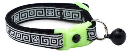 Greek Key Breakaway Cat Collar-15