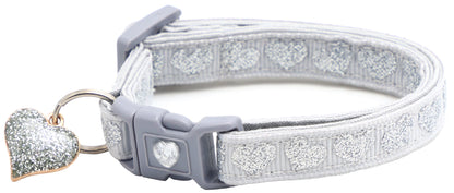 Glitter Hearts Breakaway Cat Collar-2