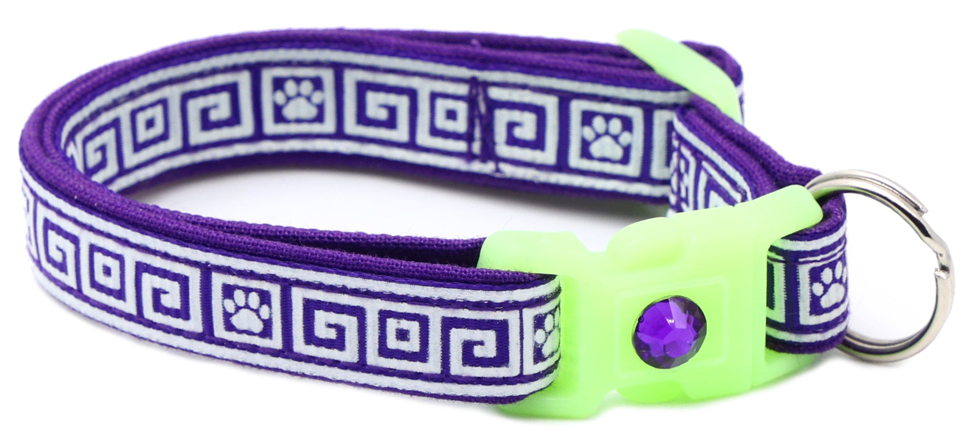 Greek Key Breakaway Cat Collar-60