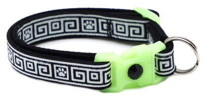 Greek Key Breakaway Cat Collar-61
