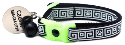 Greek Key Breakaway Cat Collar-50