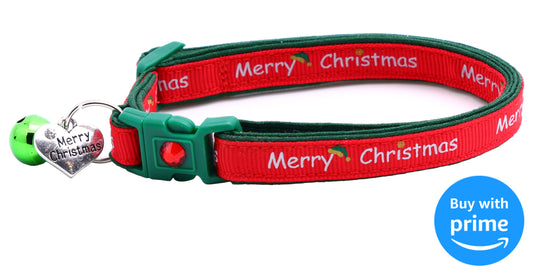 Merry Christmas 1 Safety Cat Collar-0